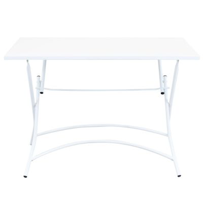 ROMANUS - tavolo in acciaio pieghevole da esterno