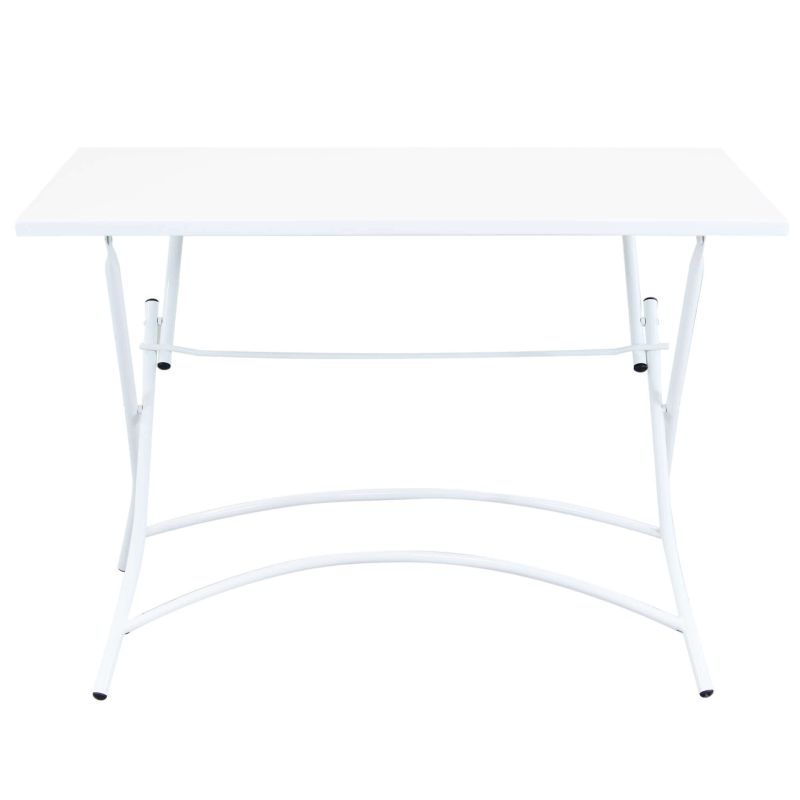 ROMANUS - tavolo in acciaio pieghevole da esterno