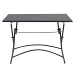 ROMANUS - tavolo in acciaio pieghevole da esterno