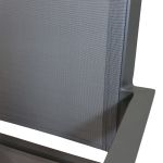 SPLENDOR - poltrona da giardino in alluminio e textilene impilabile