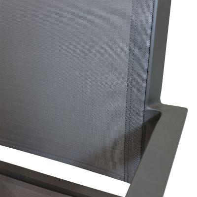 SPLENDOR - poltrona da giardino in alluminio e textilene impilabile