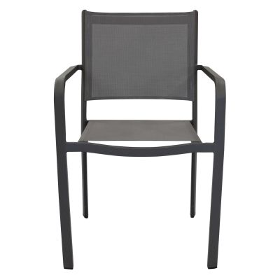 SPLENDOR - poltrona da giardino in alluminio e textilene impilabile