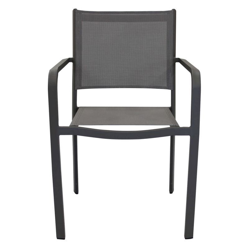 SPLENDOR - poltrona da giardino in alluminio e textilene impilabile