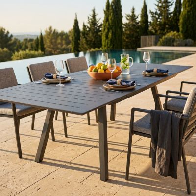 SPLENDOR - tavolo da giardino allungabile in alluminio