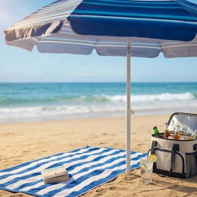 ombrellone da spiaggia tnt tondo 1,80 m / palo da 32 mm