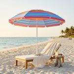 ombrellone da spiaggia tnt tondo 2 m / palo da 32 mm