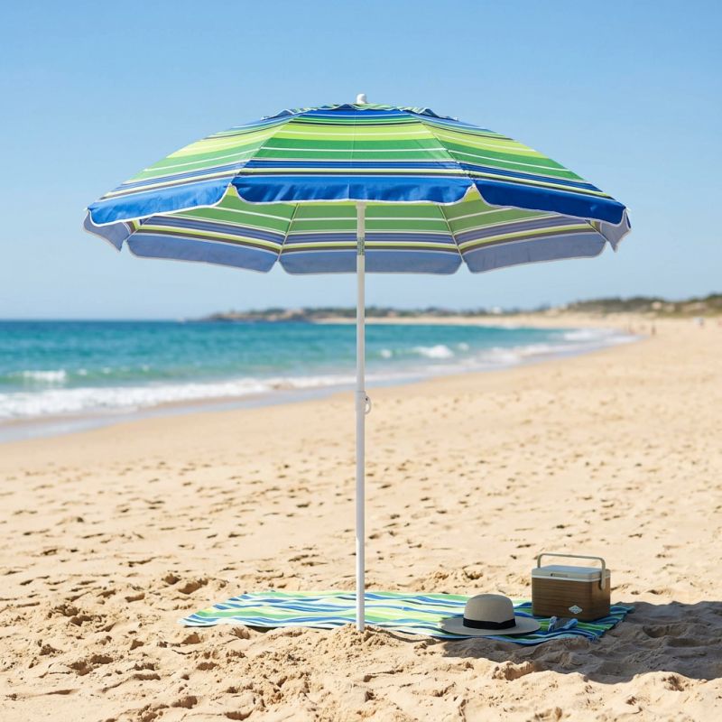 ombrellone da spiaggia poly tondo 1,80 m / palo da 22 mm