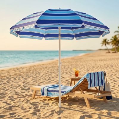 ombrellone da spiaggia poly tondo 1,80 m / palo da 32 mm