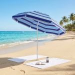 ombrellone da spiaggia poly tondo 2 m / palo da 32 mm