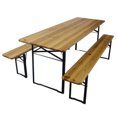 Set birreria con tavolo e due panche 220 x 80 cm