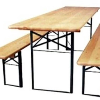 Set birreria con tavolo e due panche 220 x 80 cm