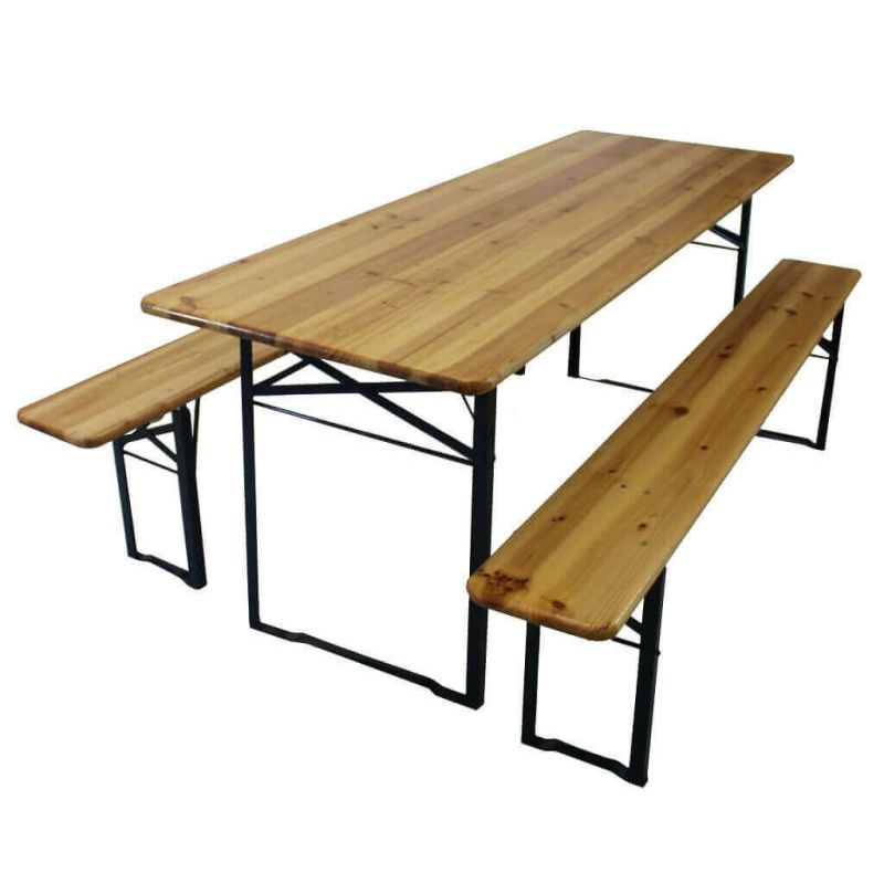 Set birreria con tavolo e due panche 220 x 80 cm