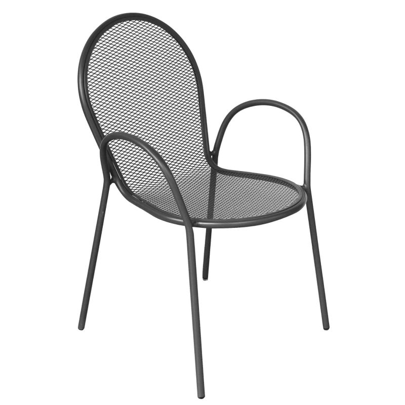 INDEX - set tavolo in alluminio cm 80 x 80 x 73h con 2 poltrone Maris