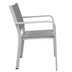 SPLENDOR - set tavolo in alluminio cm 200/300 x 110 x 75 h con 6 poltrone Splendor