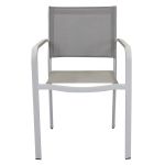 SPLENDOR - set tavolo in alluminio cm 200/300 x 110 x 75 h con 6 poltrone Splendor