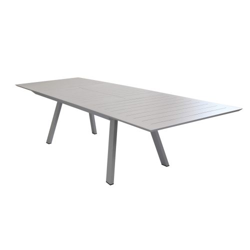 SPLENDOR - set tavolo in alluminio cm 200/300 x 110 x 75 h con 8 poltrone Splendor