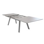 SPLENDOR - set tavolo in alluminio cm 200/300 x 110 x 75 h con 8 poltrone Splendor