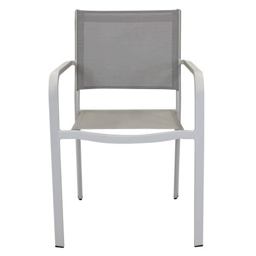 SPLENDOR - set tavolo in alluminio cm 200/300 x 110 x 75 h con 8 poltrone Splendor