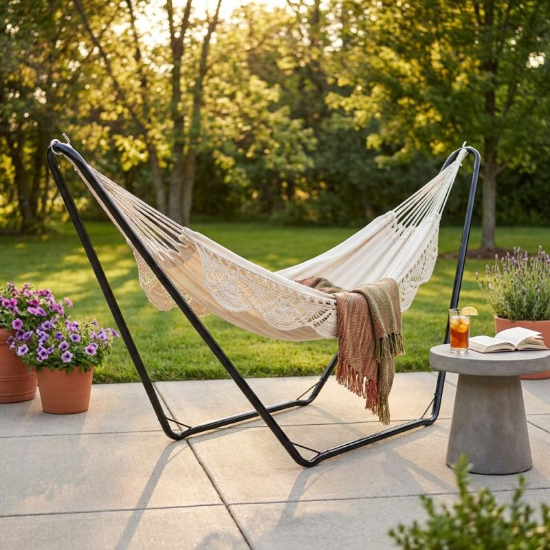 Struttura per amaca da giardino