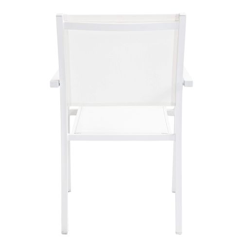 DEXTER - set tavolo in alluminio cm 160/240 x 90 x 75 h con 10 poltrone Venus