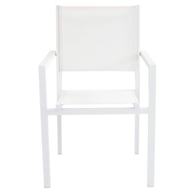 DEXTER - set tavolo in alluminio cm 200/300 x 100 x 74 h con 6 poltrone Venus