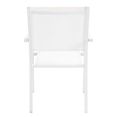 DEXTER - set tavolo in alluminio cm 200/300 x 100 x 74 h con 6 poltrone Venus