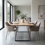 ALVIN - tavolo da pranzo moderno con piano da 4 cm