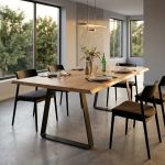 ALVIN - tavolo da pranzo moderno con piano da 4 cm