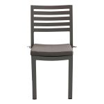 DEXTER - set tavolo in alluminio cm 200/300 x 100 x 74 h con 6 sedie e 2 poltrone Dexter