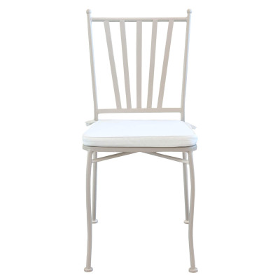 VENTUS - set tavolo in alluminio e teak Ø 90 x 74 h con 4 sedie Ventus