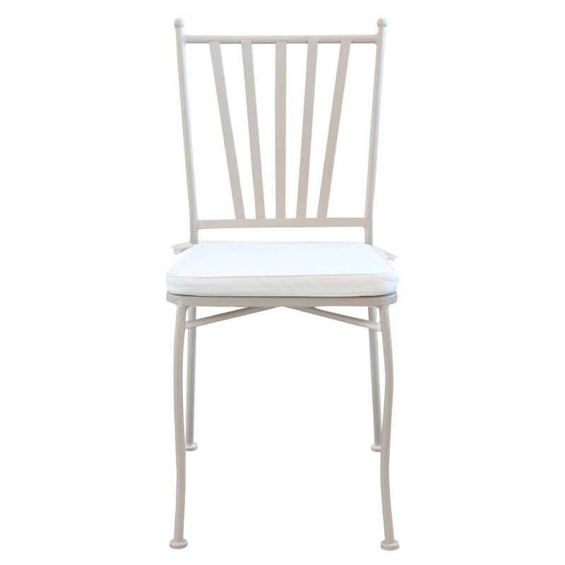 VENTUS - set tavolo in alluminio e teak Ø 90 x 74 h con 4 sedie Ventus