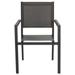 DEXTER - set tavolo in alluminio cm 200/300 x 100 x 74 h con 6 poltrone Venus