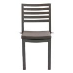 DEXTER - set tavolo in alluminio cm 160/240 x 90 x 75 h con 4 sedie e 2 poltrone Dexter