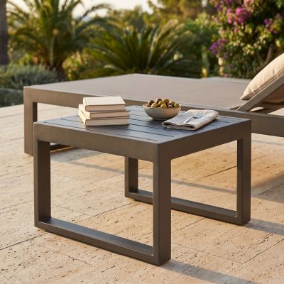 ARGENTUM - tavolino da giardino in alluminio