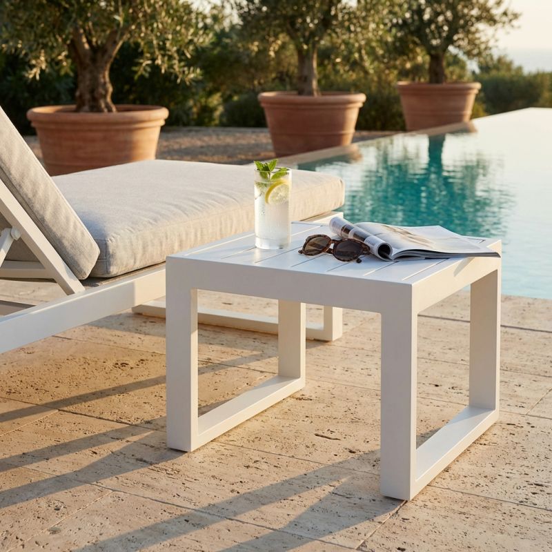 ARGENTUM - tavolino da giardino in alluminio