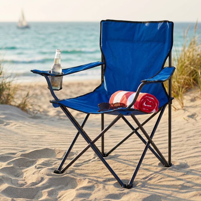 Poltrona da spiaggia colorazione casuale cm 82 x 51 x 81 h