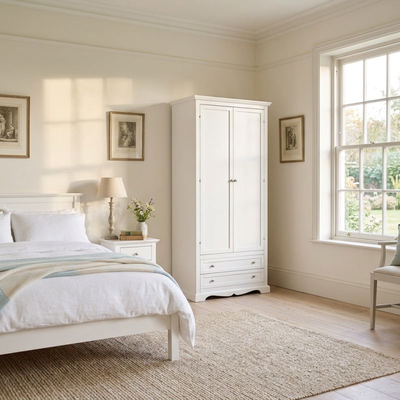 CHARLTON - armadio 2 ante in legno massello