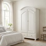 CHRISTIAN - armadio 2 ante in legno massellox200