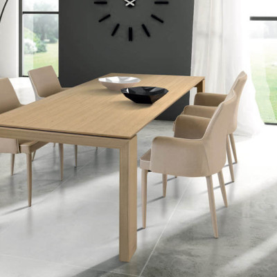 ARTHUR - tavolo da pranzo moderno allungabile in legno