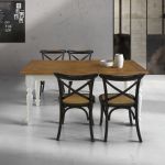 BARRETT - tavolo da pranzo moderno allungabile in rovere