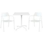 OPERA - set tavolo in alluminio cm 70 x 70 x 73 h con 2 poltrone Aviim