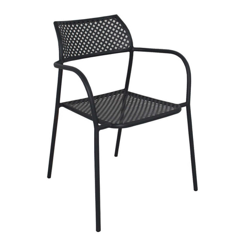 OPERA - set tavolo in alluminio cm 70 x 70 x 73 h con 2 poltrone Aviim