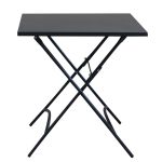 ROMANUS - set tavolo in metallo cm 70 x 70 x 72 h con 2 poltrone Romanus