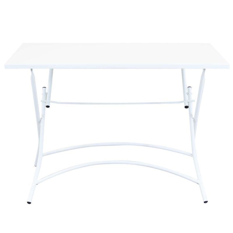 ROMANUS - set tavolo in metallo cm 110 x 70 x 72 h con 4 poltrone Romanus