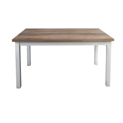 BLAKE - tavolo da pranzo moderno allungabile in acciaio e legno