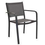 SPLENDOR - set tavolo in alluminio cm 200/300 x 110 x 75 h con 6 poltrone Splendor