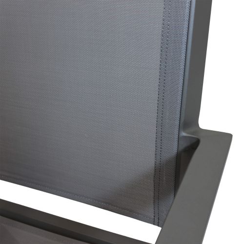 SPLENDOR - set tavolo in alluminio cm 200/300 x 110 x 75 h con 6 poltrone Splendor