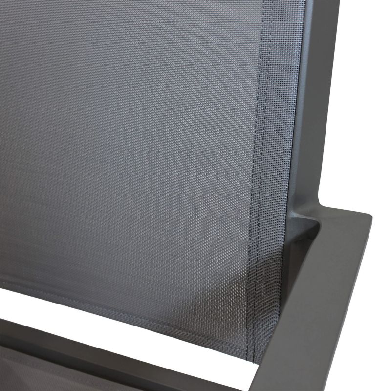 SPLENDOR - set tavolo in alluminio cm 200/300 x 110 x 75 h con 8 poltrone Splendor