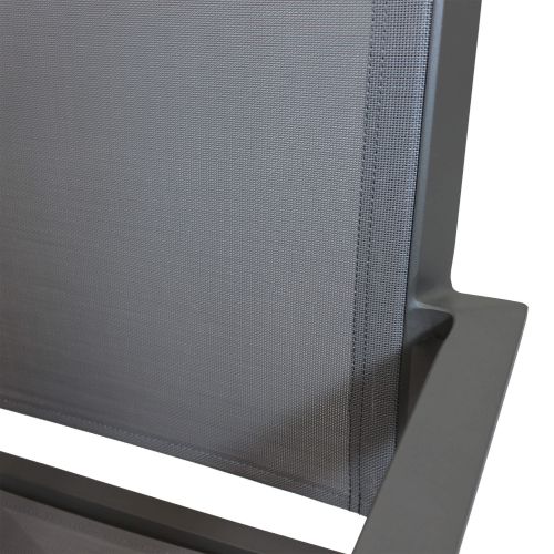 SPLENDOR - set tavolo in alluminio cm 200/300 x 110 x 75 h con 10 poltrone Splendor