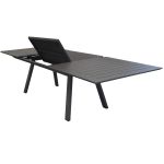 SPLENDOR - set tavolo in alluminio cm 200/300 x 110 x 75 h con 10 poltrone Splendor